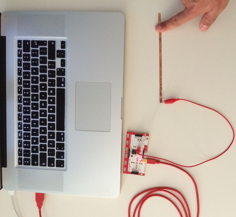 Η συσκευή MakeyMakey αναγνωρίζεται αυτόματα ως πληκτρολόγιο από τον επιτραπέζιο υπολογιστή, με τη διαφορά ότι οι διαδράσεις του χρήστη που τελικά θα μεταφραστούν σε κουμπιά του πληκτρολογίου είναι στην ευχέριά μας να τις προγραμματίσουμε με άλλους τρόπους και υλικά, που μπορεί να μην μοιάζουν καθόλου με τα κουμπιά του παραδοσιακού πληκτρολογίου της γραφομηχανής.